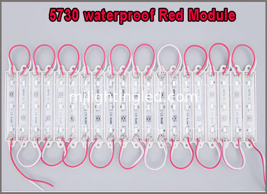 Super Helle Spritzguss 5730 Rote LED-Module für LED-Werbeschilder CE ROHS Anbieter