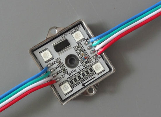 Wasserdichtes Pixel 4leds SMD5050 RGB führte das Modul 6803 DC12V LED-Module annoncierend, die Dekoration für Stange beleuchtet fournisseur