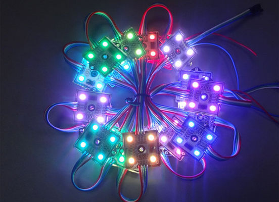 Wasserdichtes Pixel 4leds SMD5050 RGB führte das Modul 6803 DC12V LED-Module annoncierend, die Dekoration für Stange beleuchtet fournisseur