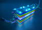 Modul-Werbungs-Leuchtkasten-weiches Film-Decken-Lichtstrahl-Modul 24V 4led farbenreicher rgb LED Blockchain fournisseur