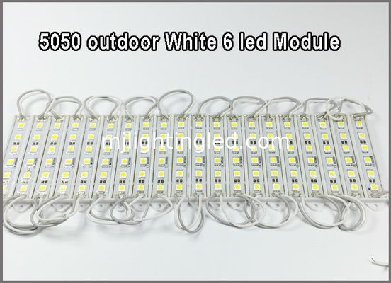 5050 LED Modul Plat Pixel Licht 6 LED 12V Wasserdicht Weiß Farbe Für Beleuchtung Buchstaben Hintergrundbeleuchtung