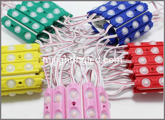 5730 3W führten Modul 12V 3leds modoles rotes grün-blaues gelbes weißes Rosa mit 160degree Lenz für Leuchtkasten