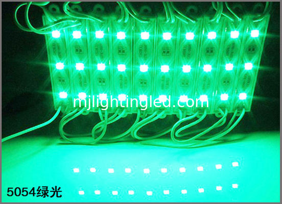 Wettbewerbsfähige SMD 5054 3LED-Module Grüne Farbe Wasserdichte DC12V LED-Beleuchtungsschilder