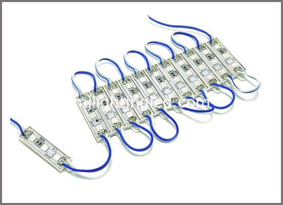 3 LED-Modul 5050, 0,8 W 12 V, blaue Farbe, IP67 für Led-Kanalbriefe