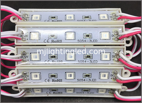 3 LED-Modul mit roten LEDs 5054, 0,72W 12V, IP65 für Ladenwerbung