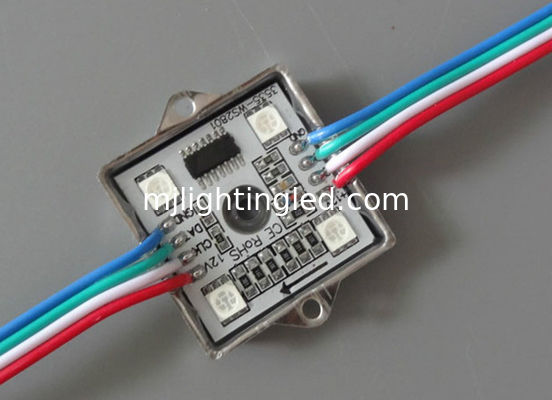 Wasserdichtes Pixel 4leds SMD5050 RGB führte das Modul 6803 DC12V LED-Module annoncierend, die Dekoration für Stange beleuchtet